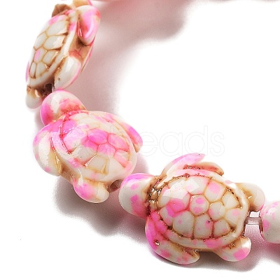 Synthetic Turquoise Dyed Beads Strands G-P507-05P-1