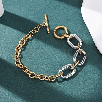 201 Stainless Steel Chain Bracelets LS-BJEW-P378-01B-A-1