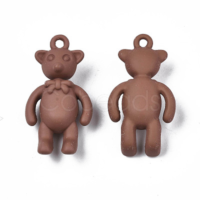 Rack Plating Spray Painted Alloy Pendants PALLOY-N172-001-02-1