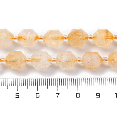 Heated Natural Citrine Beads Strands G-C171-D02-01-1