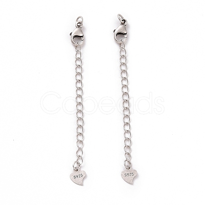 925 Sterling Silver Chain Extenders STER-D036-37AS-1