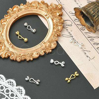 6Pcs 3 Colors Zinc Alloy S-Hook Clasps FIND-CJ0005-10-1