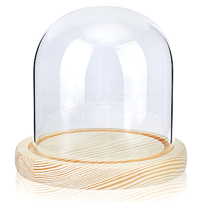 Arch Glass Dome Cover AJEW-WH0596-866C-02-1