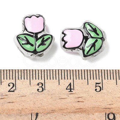 Transparent Glass Enamel Beads LAMP-C023-01D-1