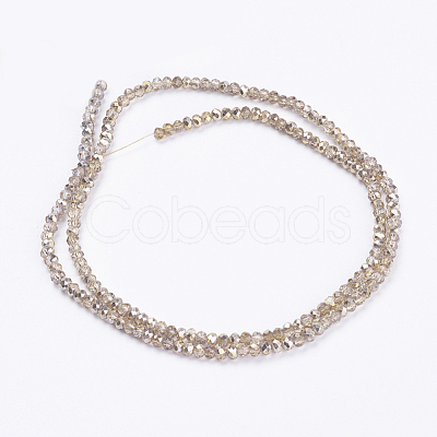 Transparent Painted Glass Beads Strands GLAA-F078-D01-1