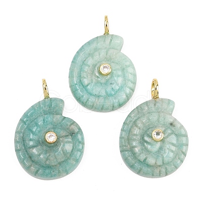 Natural Amazonite Pendants G-H353-02G-08-1