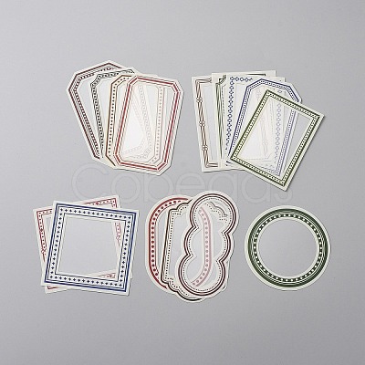 Time Border Theme PET Plastic Visible Decorative Stickers DIY-WH0304-532-1