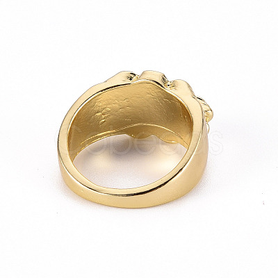 Alloy Enamel Wide Band Rings RJEW-N034-007E-RS-1