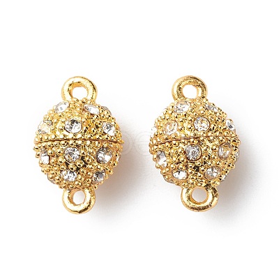 Alloy Rhinestone Magnetic Clasps X-RB-H116-2-M-1