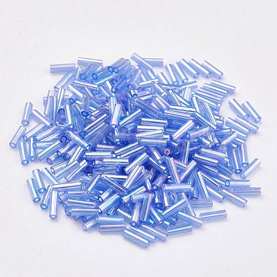Glass Bugle Beads SEED-E001-9mm-166-1