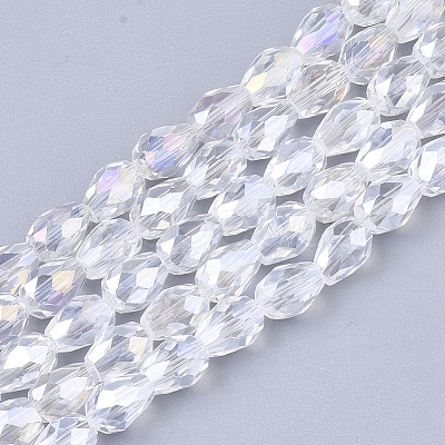 Electroplate Glass Beads Strands EGLA-T013-05M-1