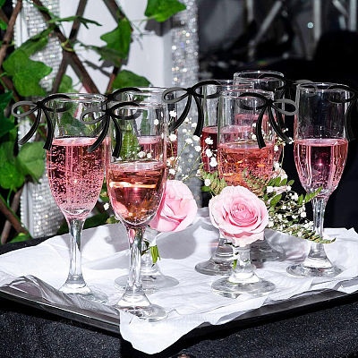 32Pcs 8 Styles Opaque Acrylic Wine Glass Cabochon OACR-SC0002-82A-1