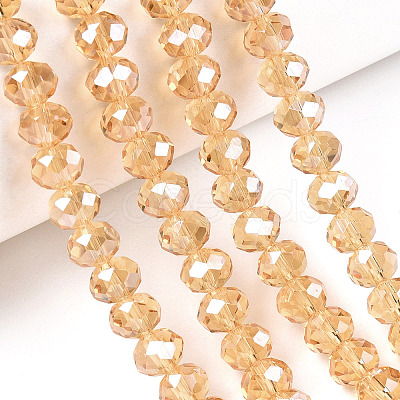 Electroplate Glass Beads Strands LS-EGLA-A034-T4mm-A30-1