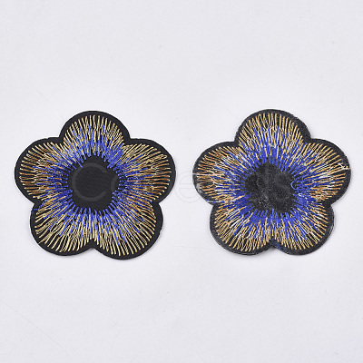 Computerized Embroidery Cloth Iron On/Sew On Patches AJEW-T006-001-1