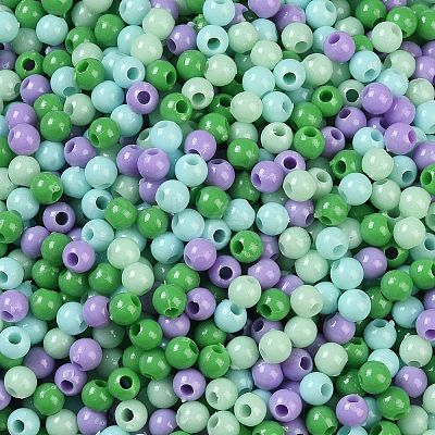 Opaque Acrylic Beads OACR-H118-07A-06-1