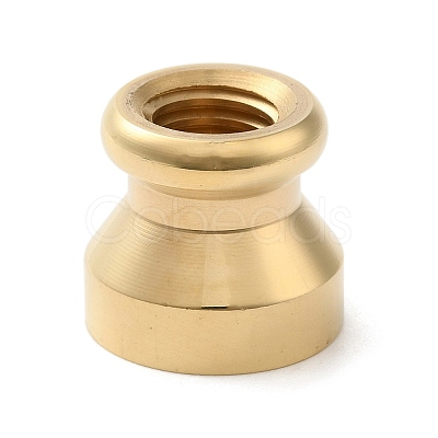 Golden Plated Round Shaped Wax Seal Brass Stamp Head STAM-K002-01G-09-1