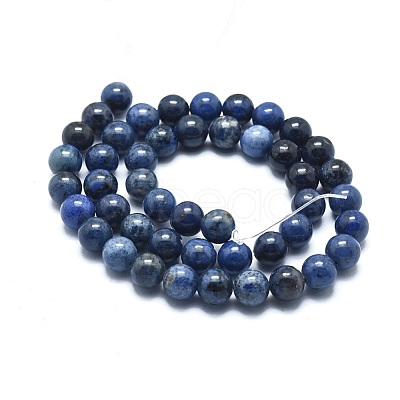 Natural Dumortierite Quartz Bead Strands G-I224-01-10mm-1