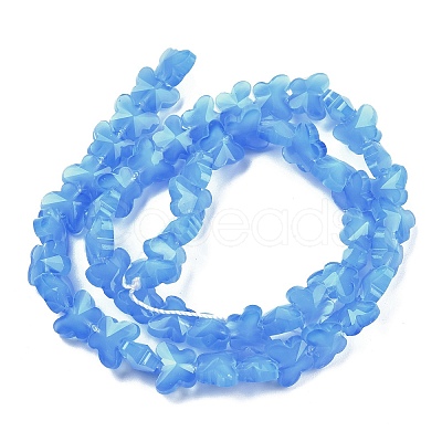 Imitation Jade Glass Beads Strands EGLA-L045-I-A01-1