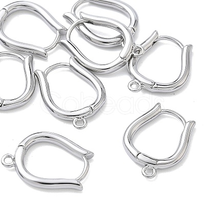 SHEGRACE Brass Hoop Earrings Findings XGR0157P-87P-1