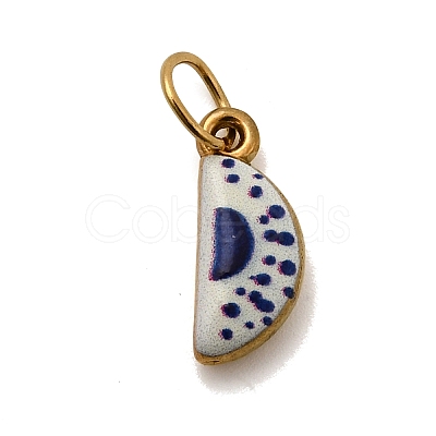 Printing 304 Stainless Steel Pendants STAS-K304-06C-G-1