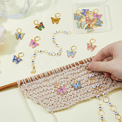 DIY Butterfly Knitting Tool Sets HJEW-HS00024-1