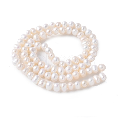 Natural Cultured Freshwater Pearl Beads Strands PEAR-I007-07Q-07A-1