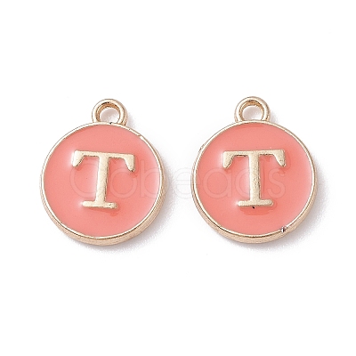 (Defective Closeout Sale Border damaged) Golden Plated Alloy Enamel Charms ENAM-XCP0001-20T-1