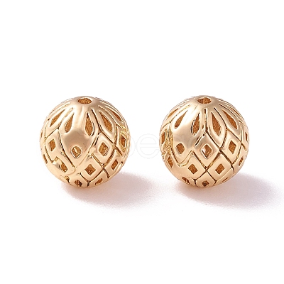 Brass Hollow Beads KK-P226-19CG-1