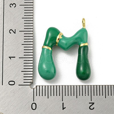 Brass Enamel Pendants X-KK-E093-03G-M-1