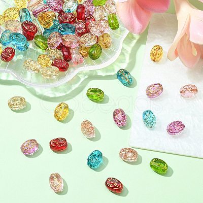 100Pcs Transparent Glass Beads Strands GLAA-CJ0002-10-1