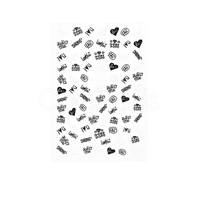 Nail Art Stickers Decals MRMJ-T072-TL0049-1