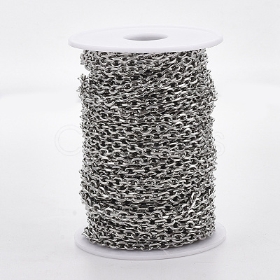 Tarnish Resistant 304 Stainless Steel Cable Chains STAS-R100-22-1
