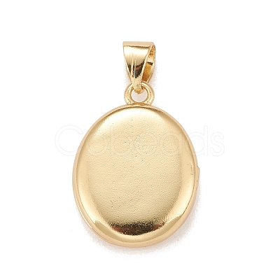 Brass Micro Pave Cubic Zirconia Locket Pendants KK-A161-39A-G-1