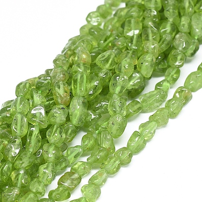 Natural Peridot Beads Strands X-G-D0004-A02-03-1