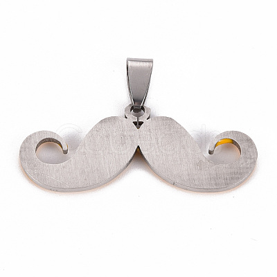 201 Stainless Steel Enamel Pendants STAS-S110-075D-1