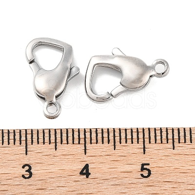 Tarnish Resistant 304 Stainless Steel Lobster Claw Clasps X-STAS-H002-1