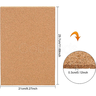 Cork Sheets Plain DIY-BC0011-91-1