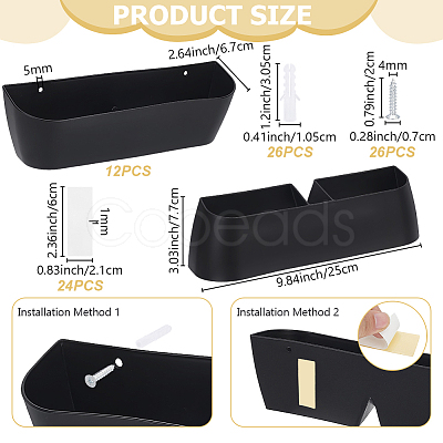 6Pcss Plastic Slipper Racks for Bathroom ODIS-WH0030-331A-1