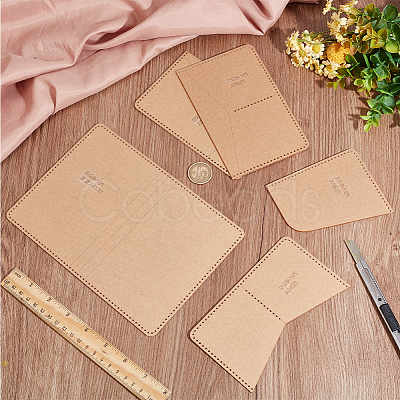 DIY Handmade Acrylic Coin Wallet Card Template Set DIY-WH0430-589B-1