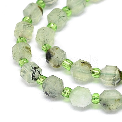 Natural Prehnite Beads Strands G-O201B-19-1