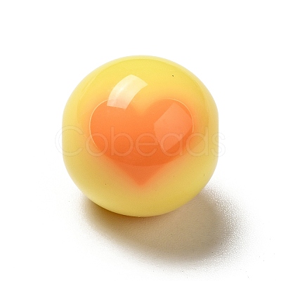 Two Tone Opaque Acrylic Beads SACR-K003-03A-1