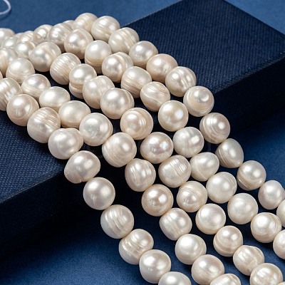 Natural Cultured Freshwater Pearl Beads Strands X-PEAR-L001-G-14-1