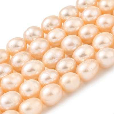 Natural Cultured Freshwater Pearl Beads Strands PEAR-I007-01F-07B-1