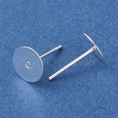 Brass Studs Earrings Finding X-KK-K383-05A-S-1