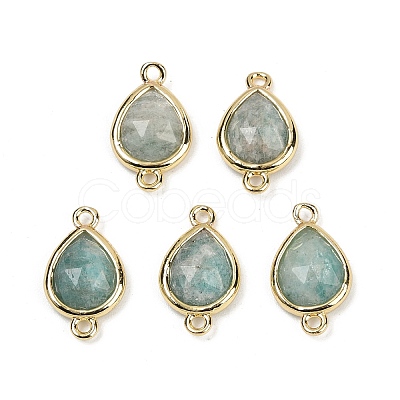 Natural Mixed Gemstone Faceted Connector Charms G-L514-048P-1