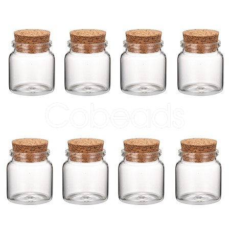 Glass Jar Glass Bottles Bead Containers AJEW-S074-03A-1