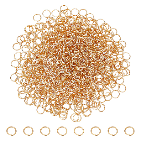 800Pcs 304 Stainless Steel Open Jump Rings STAS-UN0063-23B-G-1