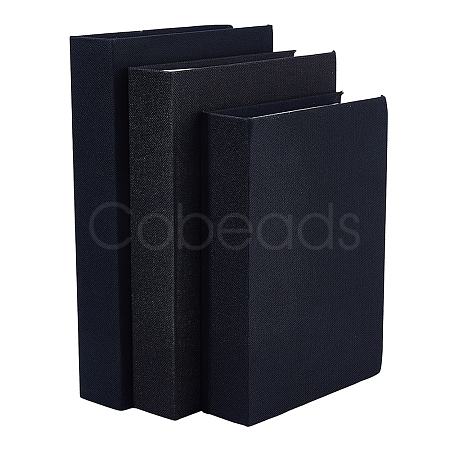 3Pcs 3 Styles Linen/Cotton Model Simulation Book AJEW-DC0003-80-1