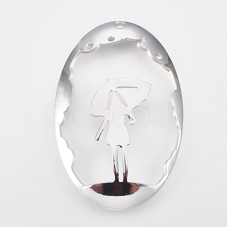 Brass Pendants KK-K230-02P-NF-1