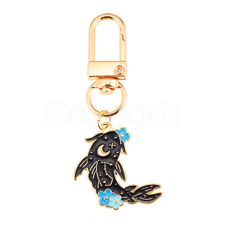 Punk Style Alloy Enamel Pendant Keychain PW-WG79069-11-1